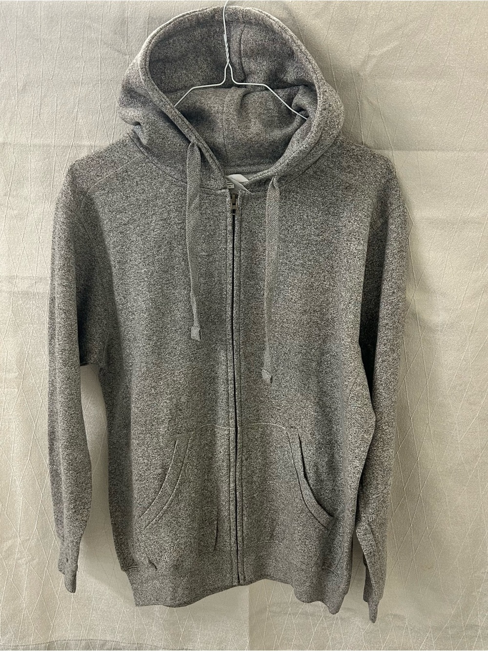 Milltex unisex Gray Zip-Up Hoodie Sweater size medium